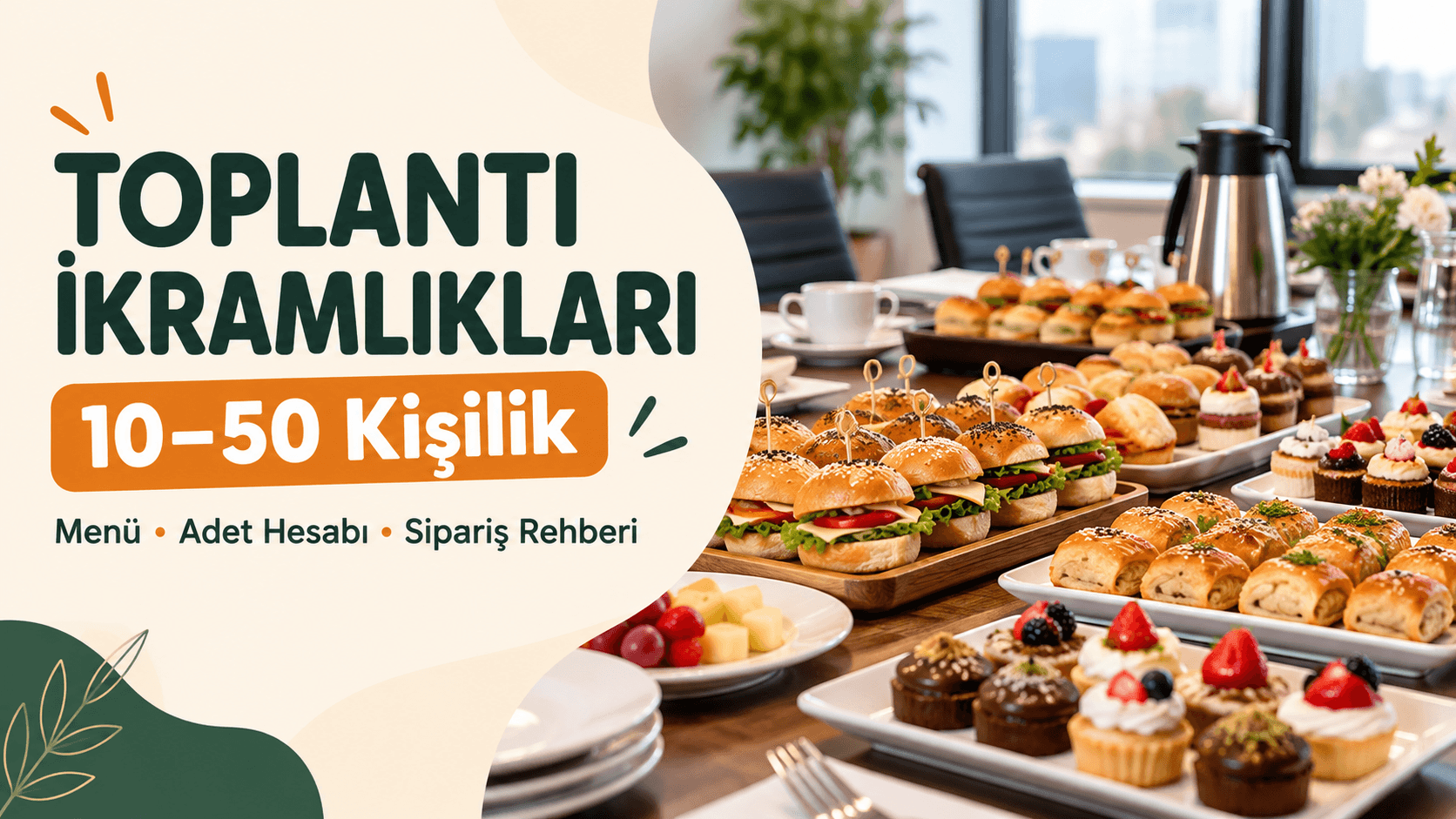 Toplantı İkramlıkları Siparişi: 10–50 Kişilik Menü ve Adet Hesaplama Rehberi